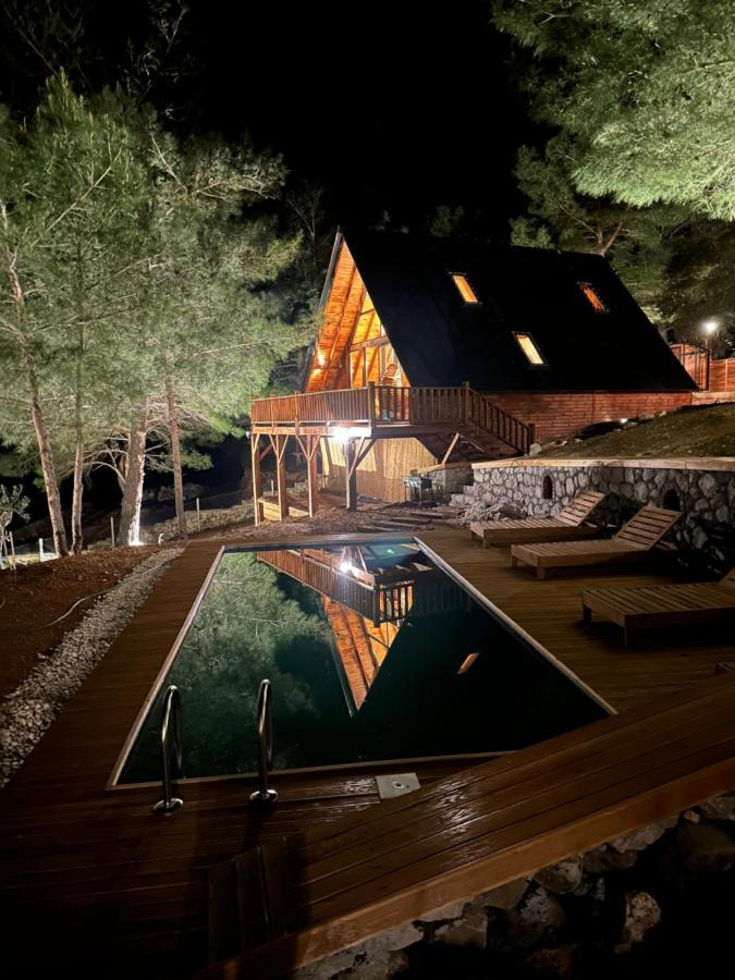 Panurlawoodenhouse Ozel Havuz& Sauna Mavi Exterior foto